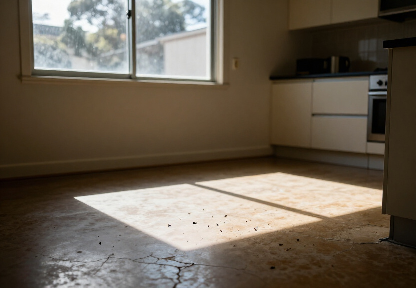 Cockroaches in a kitchen in Acacia Gardens before treatment